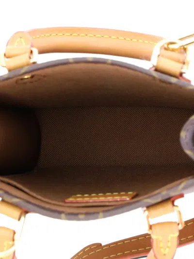 Pre-owned Louis Vuitton Petit Sac Plat Bag Monogram Canvas Crossbody Bag In Brown