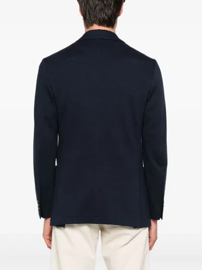 Canali Patch-pocket Two-button Blazer In Blue