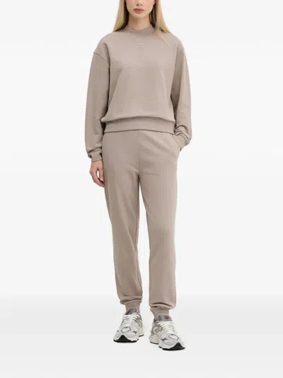 Hugo Boss Logo-detail Sweatshirt In Neutral