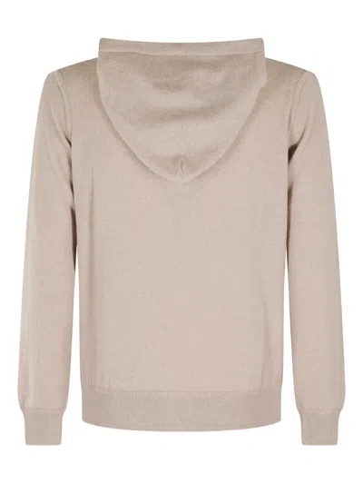 Filippo De Laurentiis Zip Hoodie In Brown