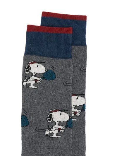 In The Box X Peanuts By Schulz Patterned Socks In Multi