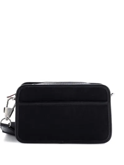 Pre-owned Gucci Camera Bag Jumbo Gg Canvas Mini Crossbody Bag In Black