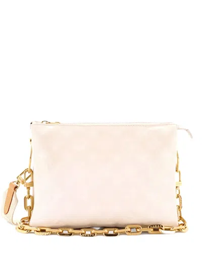 Pre-owned Louis Vuitton Coussin Bag Monogram Embossed Lambskin Pm Crossbody Bag In Neutral