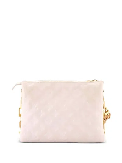 Pre-owned Louis Vuitton Coussin Bag Monogram Embossed Lambskin Pm Crossbody Bag In Neutral