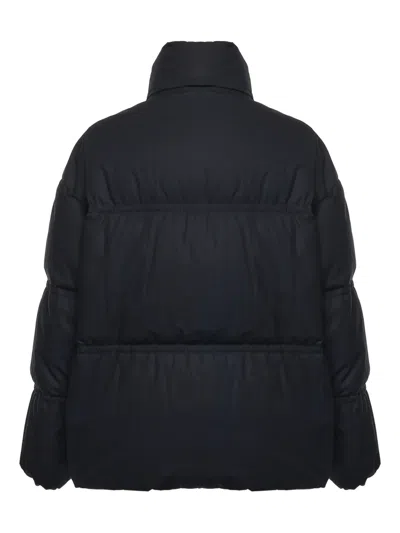 Moncler X Jil Sander Logo-detail Quilted Jacket In Black