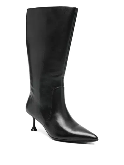 Marc Ellis 60mm Pointed Leather Boots In Multi