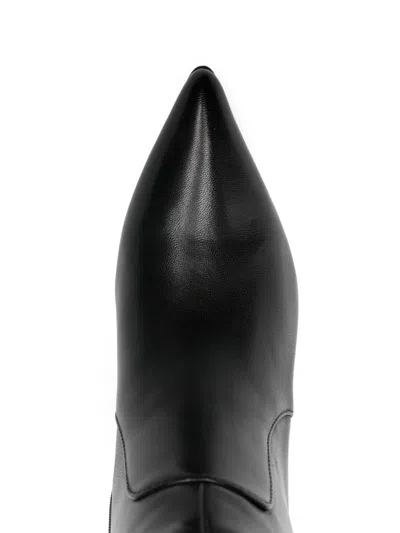 Marc Ellis 60mm Pointed Leather Boots In Multi