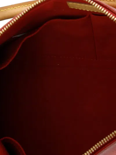 Pre-owned Louis Vuitton V Tote Monogram Canvas And Leather Mm Shoulder Bag In Brown