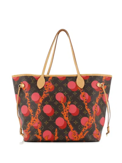 Pre-owned Louis Vuitton Neverfull Nm Limited Edition Monogram Ramages Mm Tote Bag In Brown