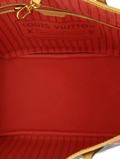 Pre-owned Louis Vuitton Neverfull Nm Limited Edition Monogram Ramages Mm Tote Bag In Brown