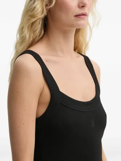 By Malene Birger Lio Square-neck Maxi Dress In Black