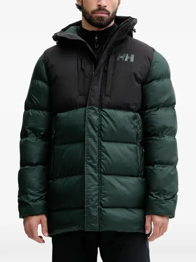 Helly Hansen Hooded Puffer Jacket In Green