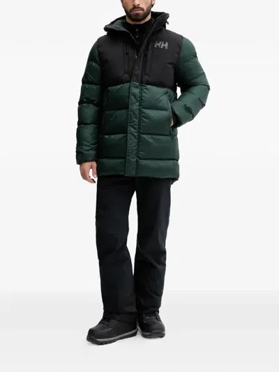 Helly Hansen Hooded Puffer Jacket In Green