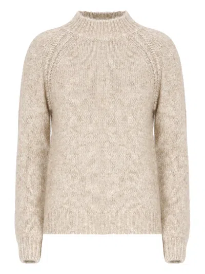 K-way Raglan-sleeve Sweater In Neutral