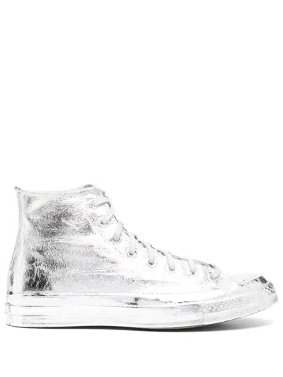Converse High-top Sneakers In Silver