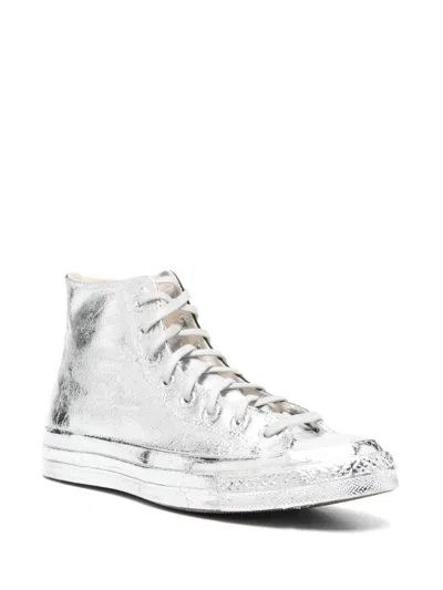 Converse High-top Sneakers In Silver