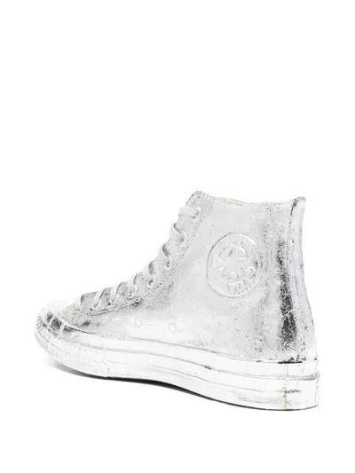 Converse High-top Sneakers In Silver
