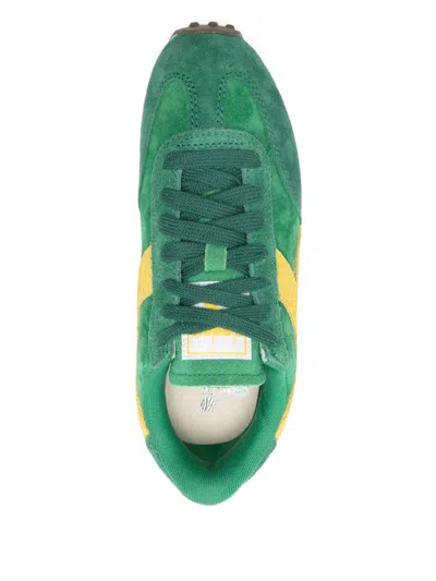 Diadora Rally Lace-up Suede Sneakers In Green