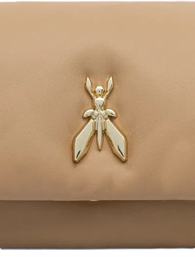 Patrizia Pepe Fly-plaque Cross Body Bag In Red