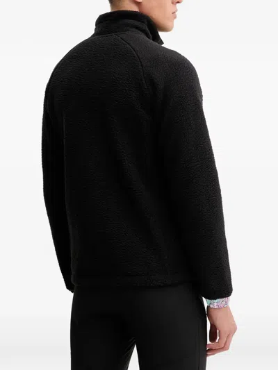 Helly Hansen Button Floral-pocket Sweatshirt In Black