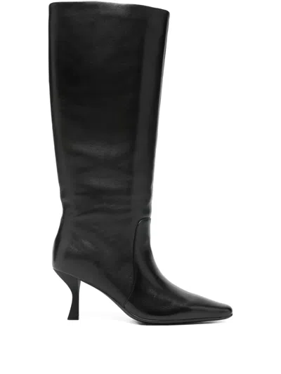Marc Ellis 70mm Pointed-toe Sculpted-heel Knee-high Boots In Multi