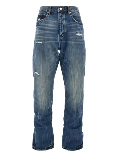 Purple Brand P011 Relaxed Straight Jeans In Blue