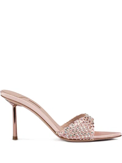 Le Silla 80mm Gilda Embellished Sandals In Pink