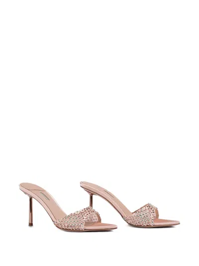 Le Silla 80mm Gilda Embellished Sandals In Pink