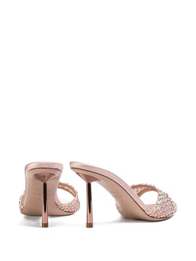 Le Silla 80mm Gilda Embellished Sandals In Pink