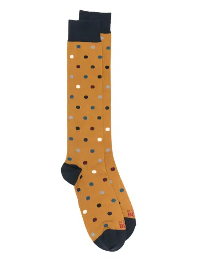 In The Box Polka Dot Socks In Yellow