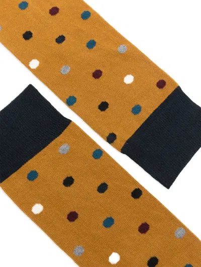 In The Box Polka Dot Socks In Yellow