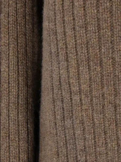 Le Kasha Ribbed Roll-neck Sweater In Brown
