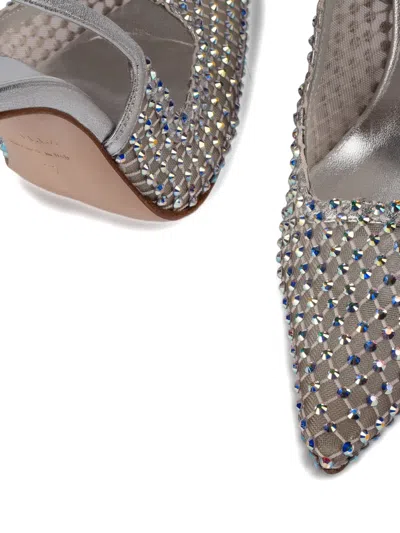 Le Silla 120mm Gilda Slingback Pumps In Metallic