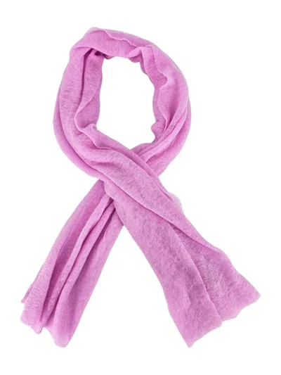 Botto Giuseppe Small Cashmere Scarf In Pink