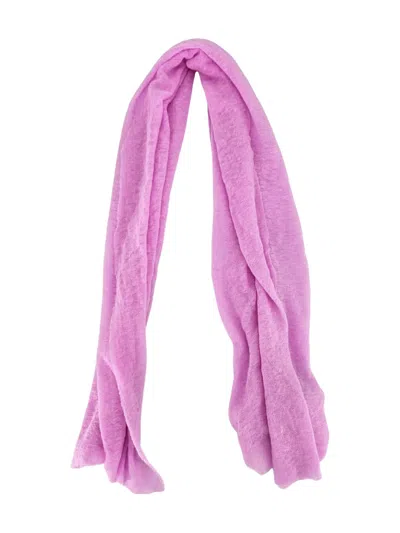 Botto Giuseppe Small Cashmere Scarf In Pink
