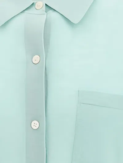 Guest In Residence Buttoned Chest-pocket Shirt In Blue