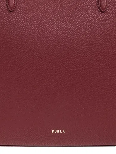 Furla Tie-detail Tote Bag In Orange