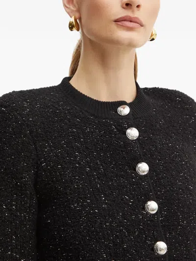Patrizia Pepe Button Pocket Top In Black