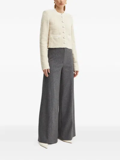 Patrizia Pepe Bouclé Cardigan In Neutral