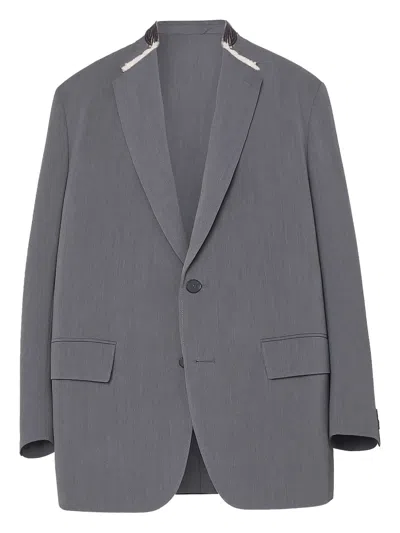 Kolor Notched Lapel Jacket In Gray