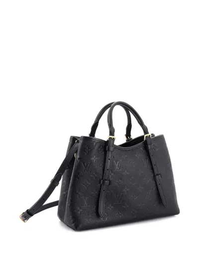 Pre-owned Louis Vuitton Babylone Monogram Empreinte Leather Pm Tote Bag In Black