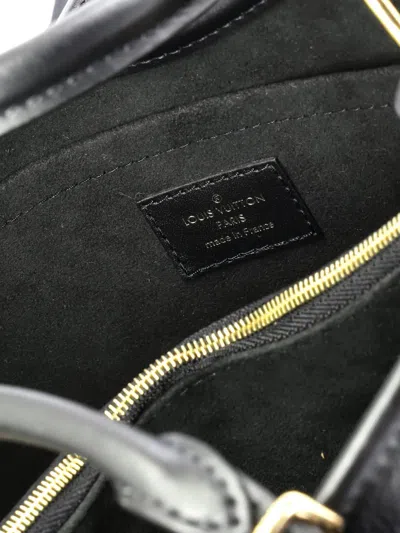 Pre-owned Louis Vuitton Babylone Monogram Empreinte Leather Pm Tote Bag In Black