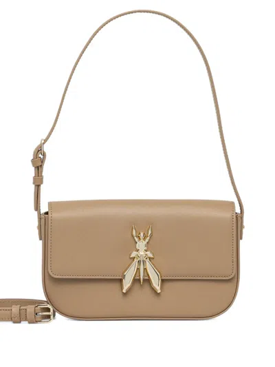 Patrizia Pepe Essential Fly Shoulder Bag In Purple