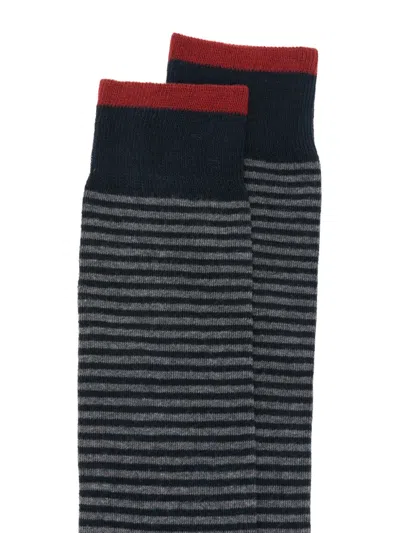 In The Box Striped Socks In Blue