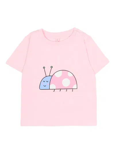 Stella Mccartney Ladybug-motif T-shirt In Pink