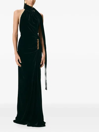 V:pm Atelier Bex Embellished Maxi Dress In Black