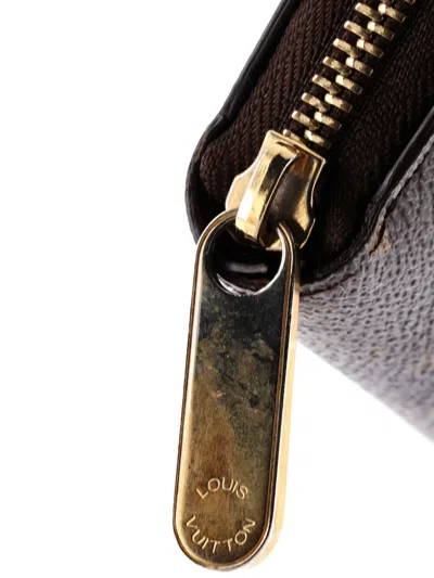 Pre-owned Louis Vuitton Zippy Wallet Monogram Canvas Small Wallets In Brown