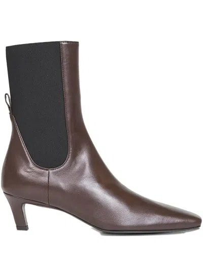 Totême 50mm Leather Chelsea Boots In Multi