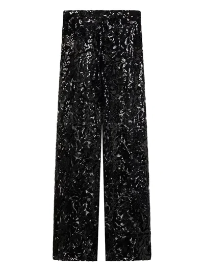 Golden Goose Deluxe Brand Women Onia Tulle Trousers With Sequins In Black