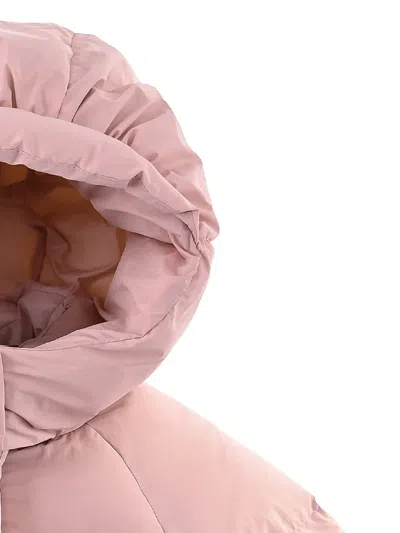 Mimi Tutu Heart-pocket Puffer Jacket In Pink